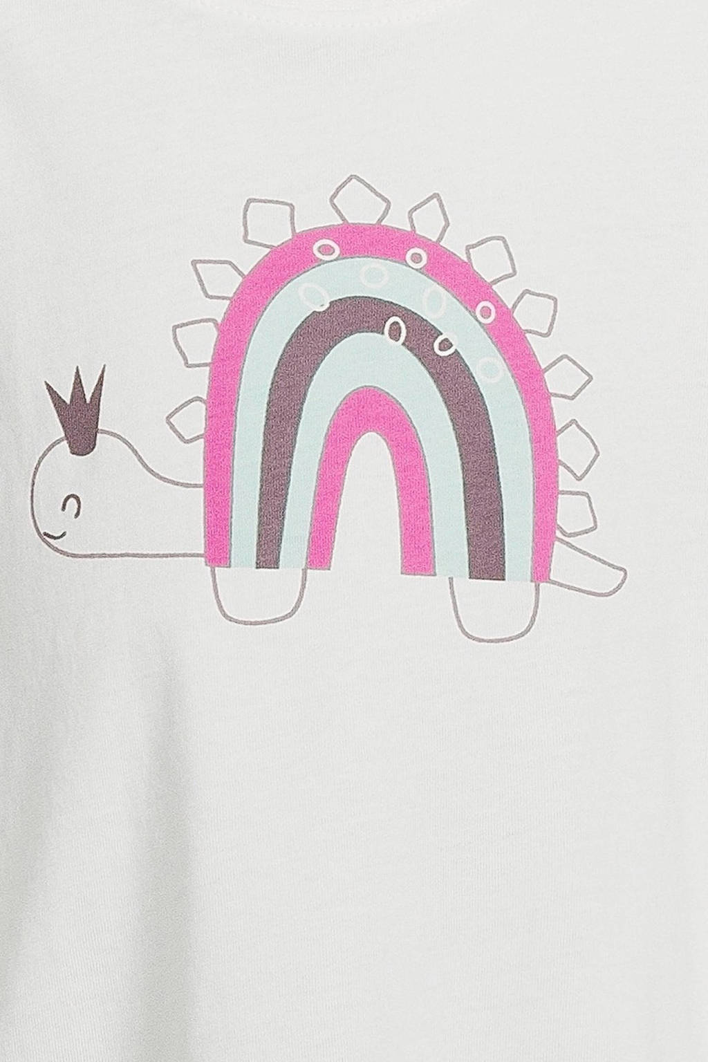 NAME IT longsleeve NMFVIOLET met printopdruk ecru
