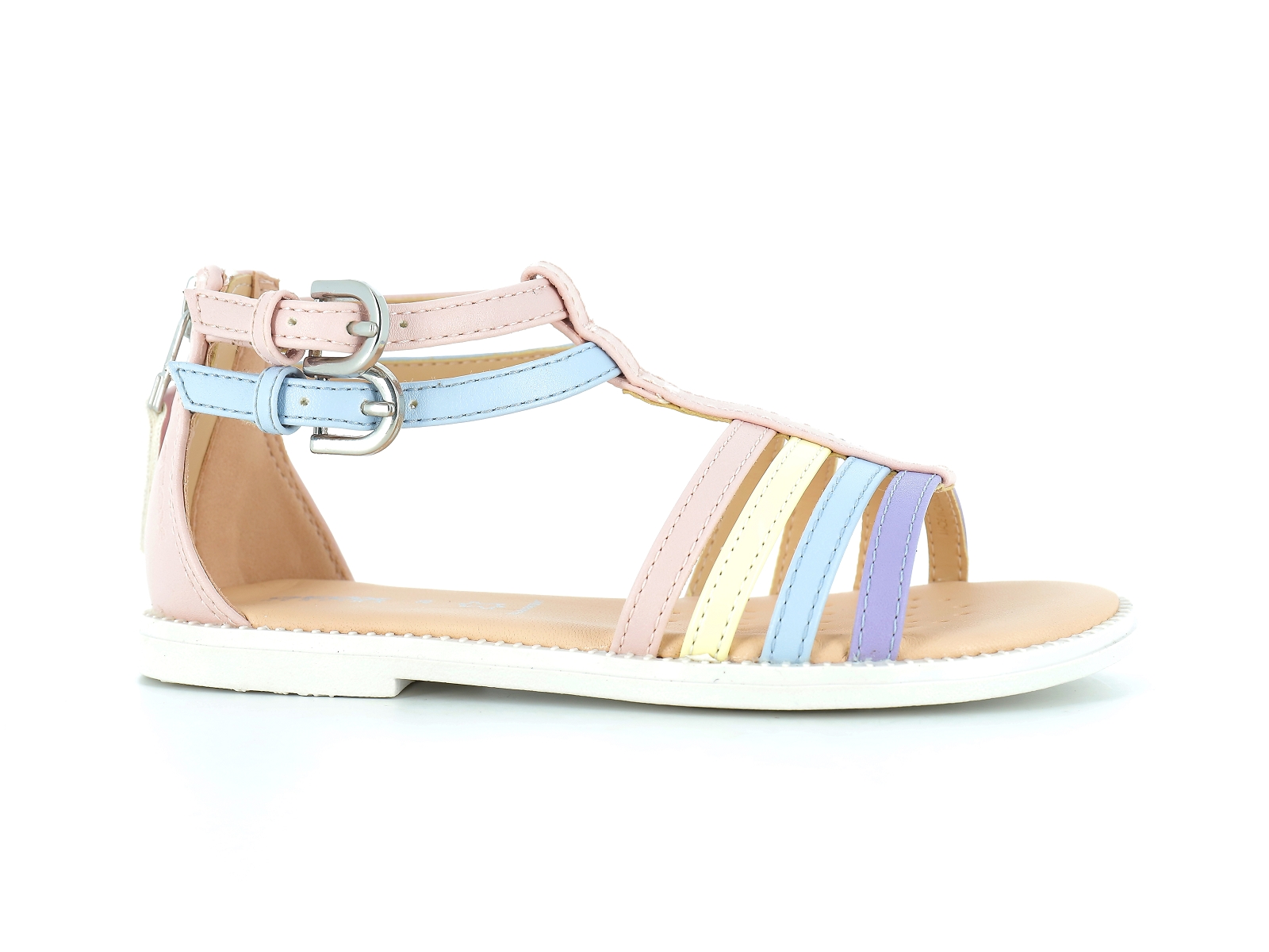 Geox-J KARLY GIRL J7235D Cuir Rose Pâle