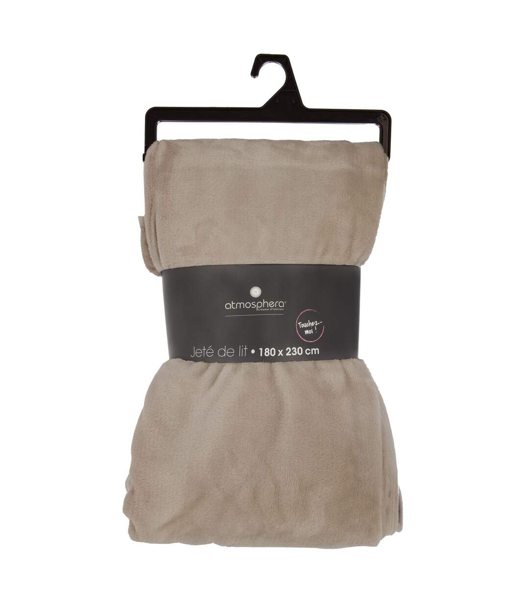 Grand Plaid en flanelle uni - 230x180 - Beige