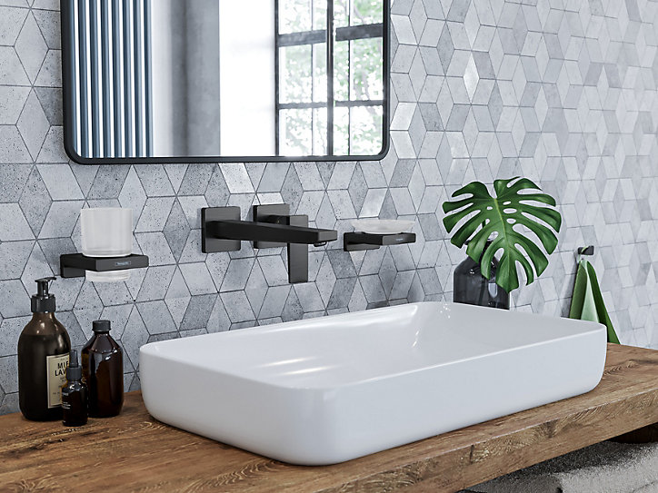 Porte-gobelet à brosse à dents gun metal Addstoris Hansgrohe