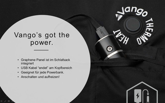 Vango Radiate Single Deckenschlafsack schwarz