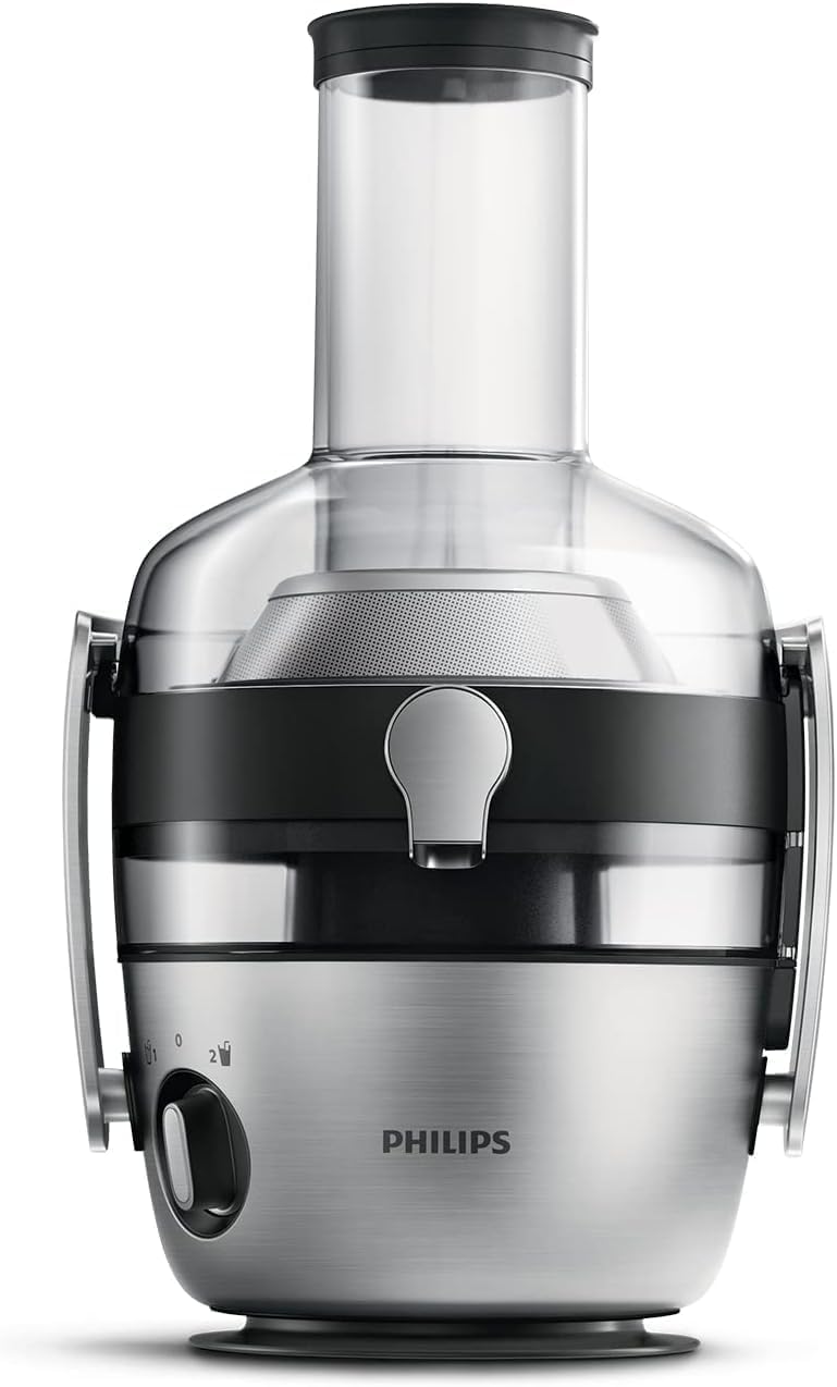 3000 Series Entsafter – XXL-Einfüllschacht, FibreBoost-Technologie, QuickClean, 2L Kapazität, 1100W leistungsstarker Motor für frischen & fruchtfleischreichen Saft (HR1921/20)