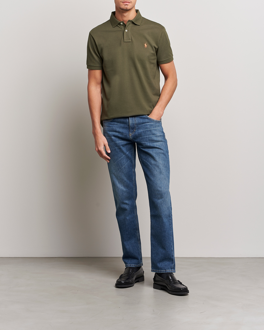 Polo Ralph Lauren Custom Slim Fit Polo Canopy Olive