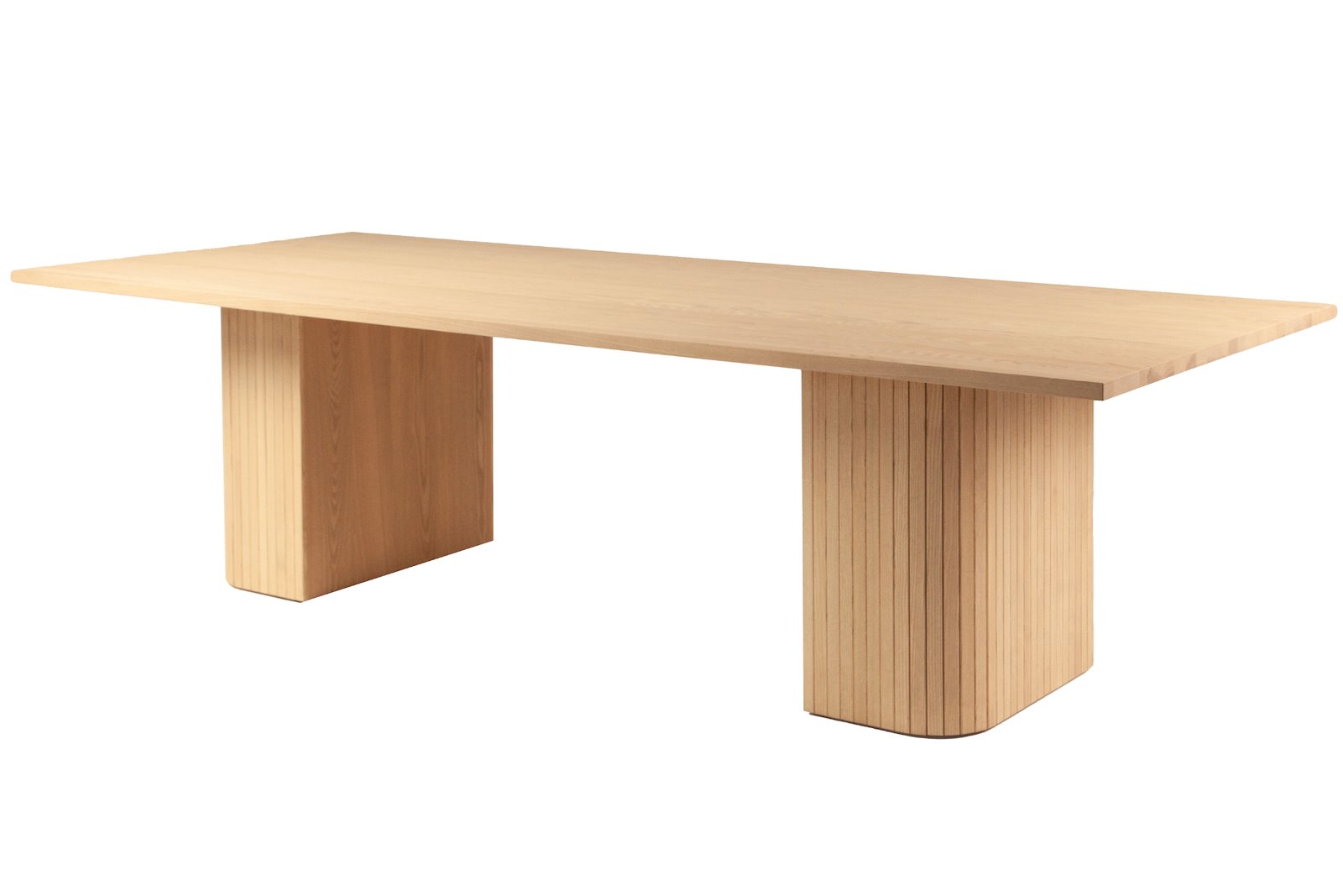 Woodcraft spisebord Hvitoljet heltre ask. 100x240 cm. Hel plate A, kant nr. 1 og ben nr. 4