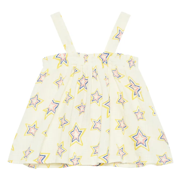 Weekend House Top Etoiles Coton Bio | Jaune pâle