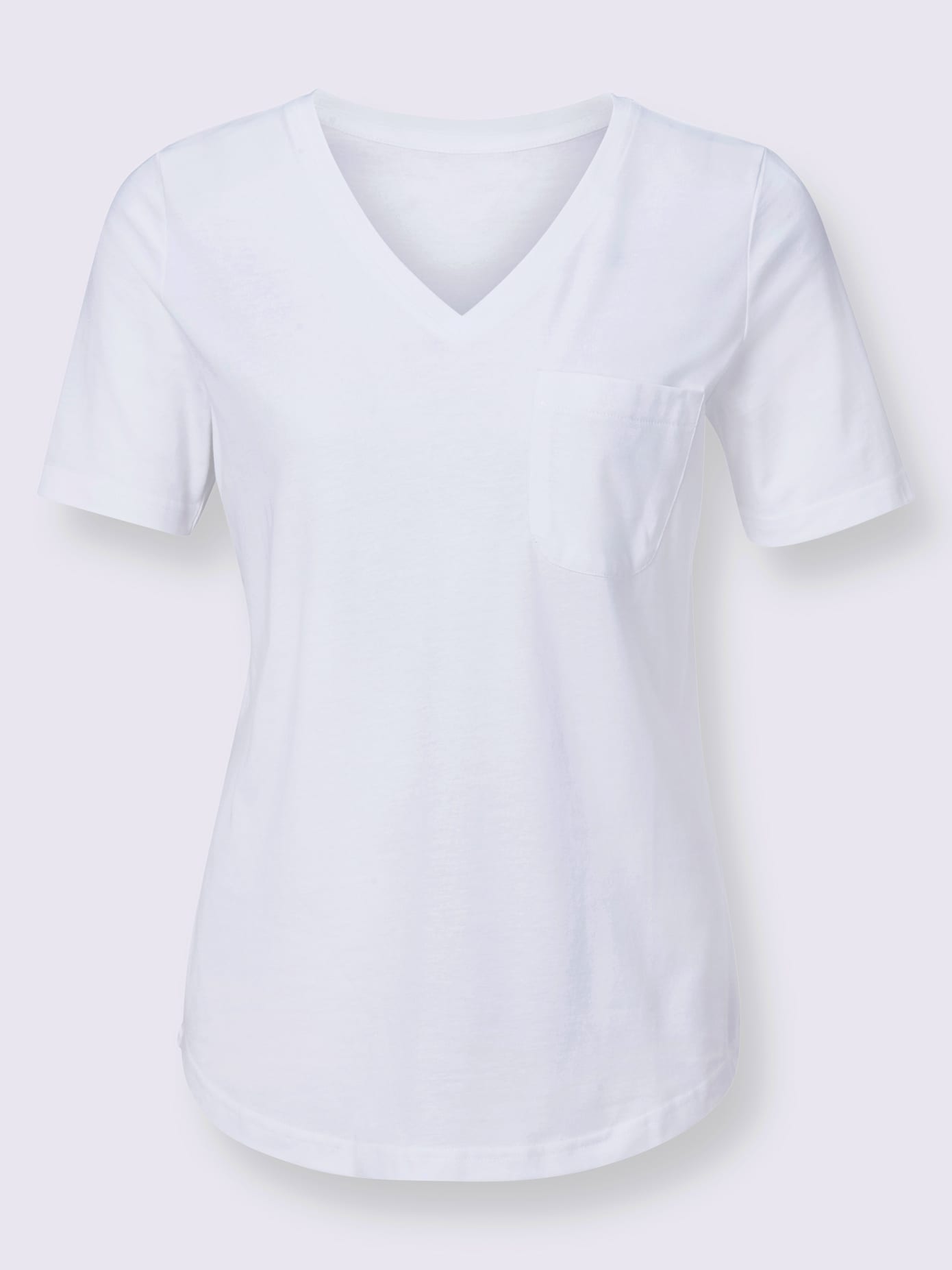 T-shirt en v 50% coton