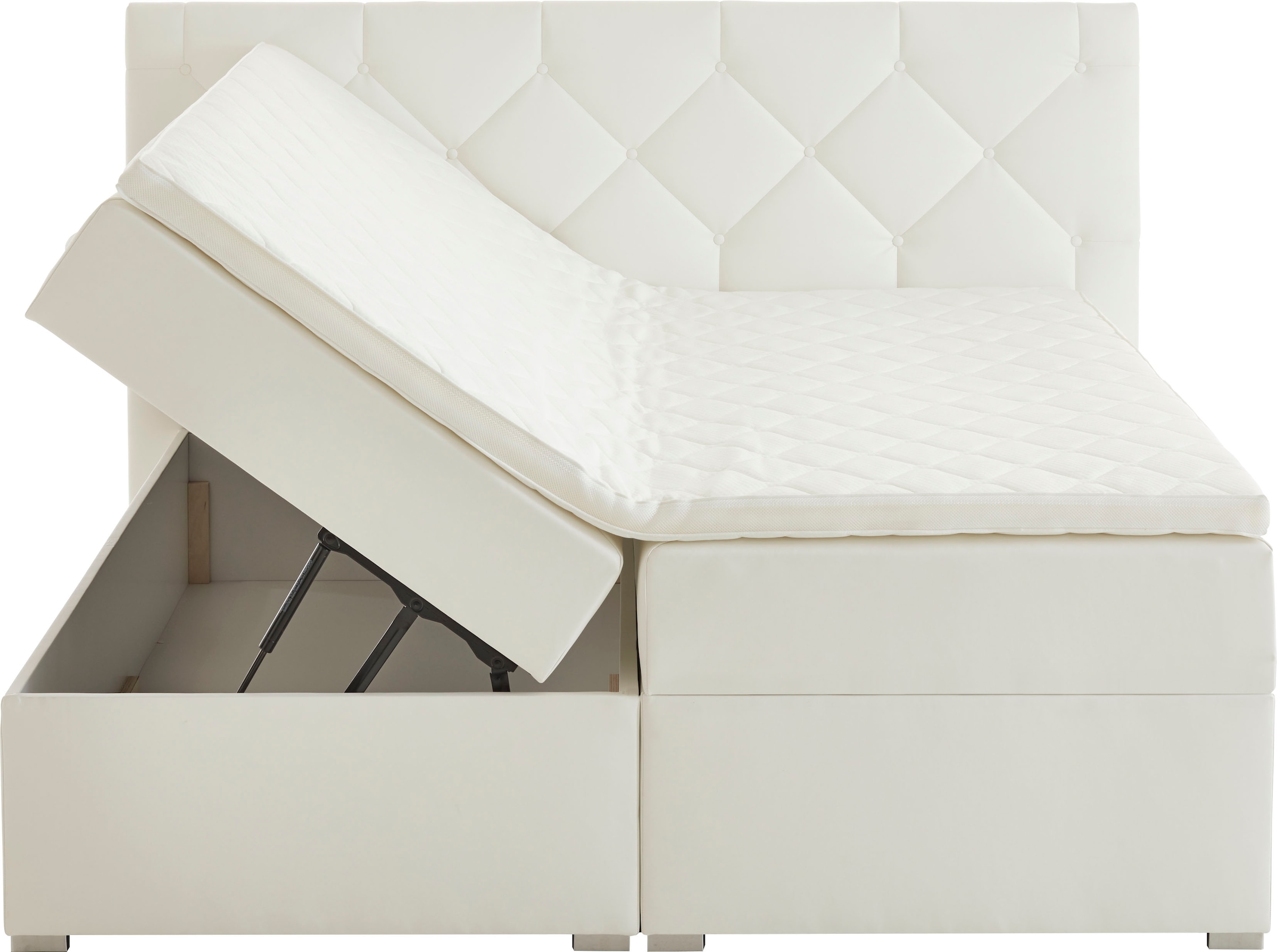 ATLANTIC home collection Boxbett »Meike« mit XXL-Bettkasten und Topper
