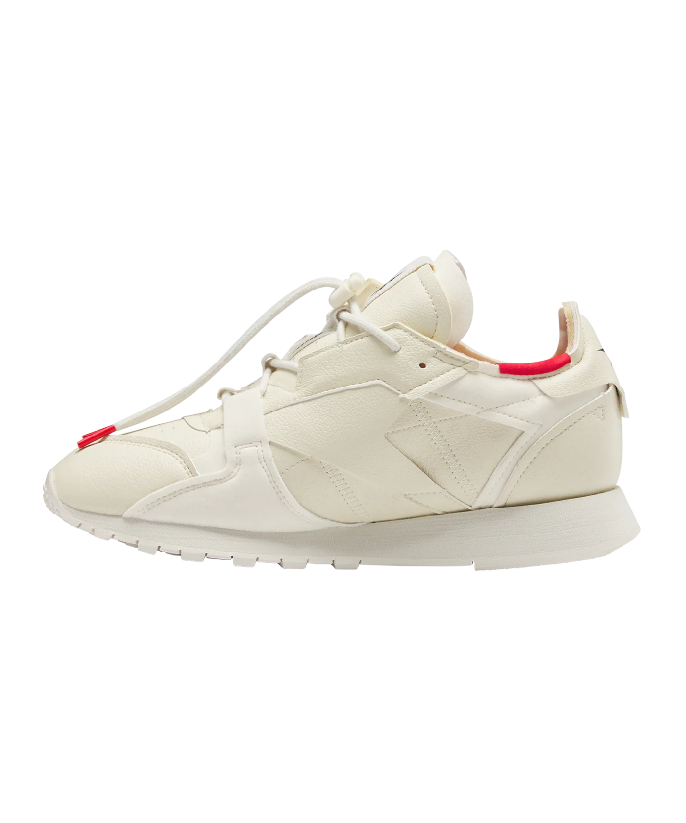 Reebok Classic Vegan Beige Rot Schwarz Laufschuh