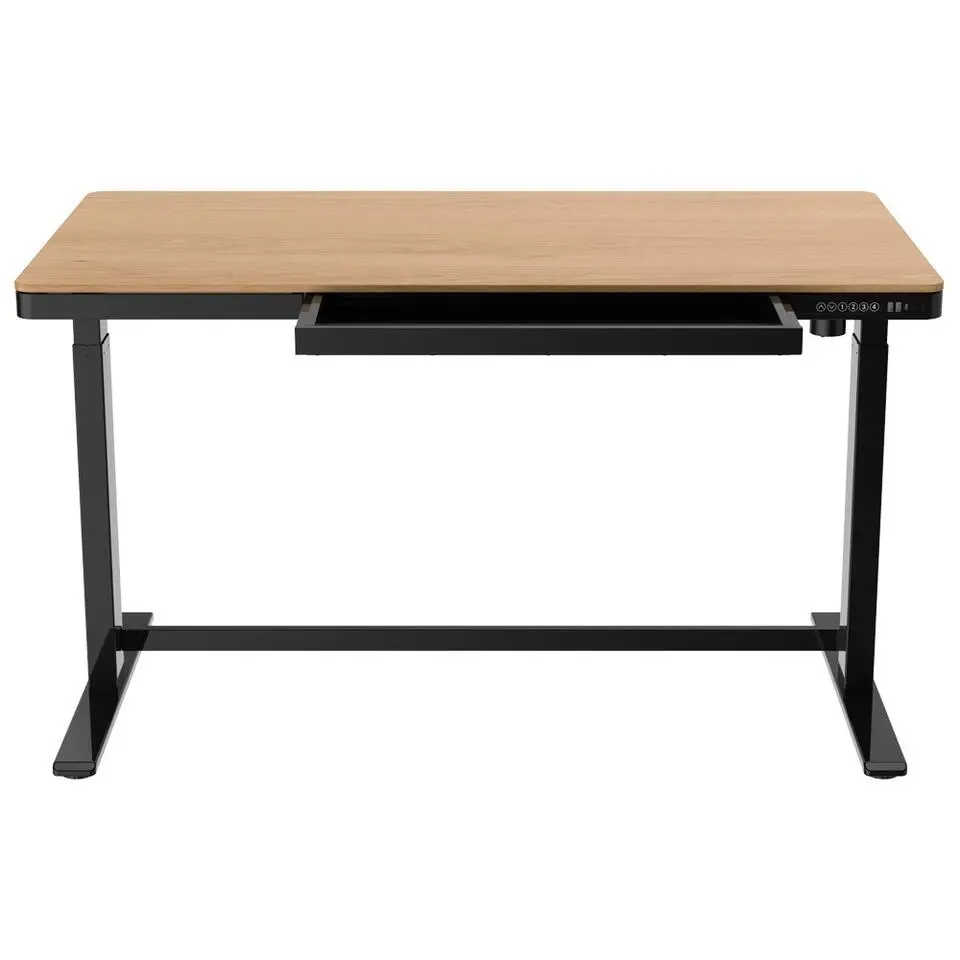 Elektrisch verstelbaar bureau / thuiswerkplek - 140x70 cm - Whitewash eiken - Z