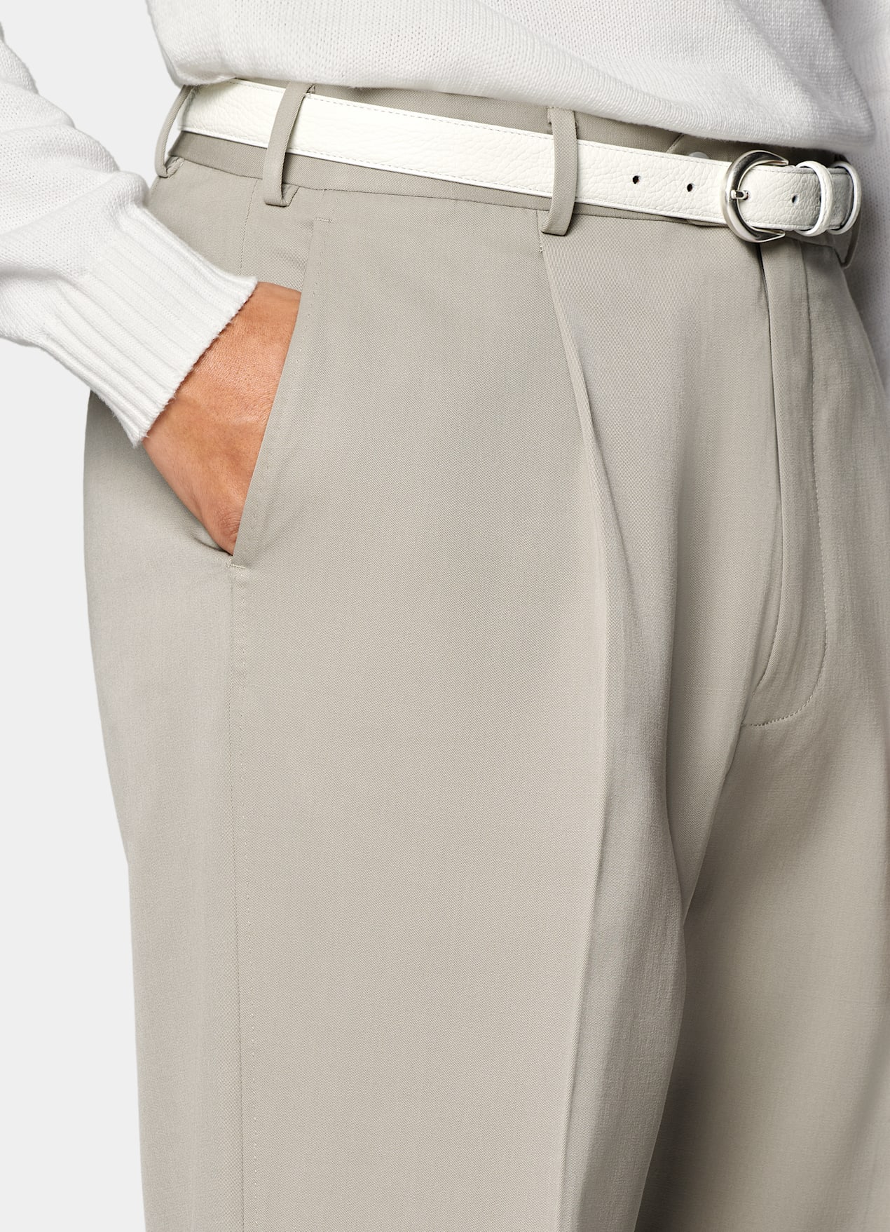 Pantalon Wide Leg Straight vert clair