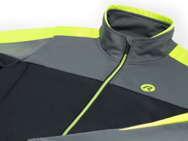 Rogelli Freeze Vinterjakke, Black/Grey/Fluor