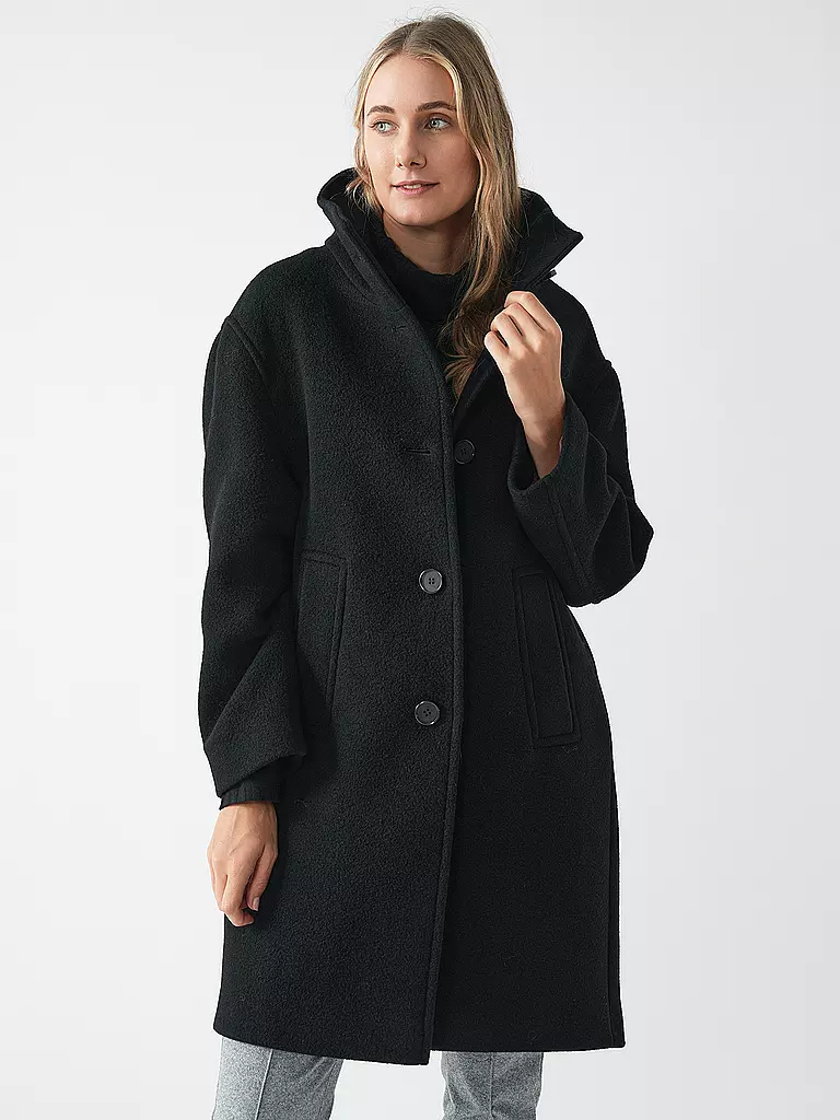 FUCHS & SCHMITT Wollmantel  schwarz