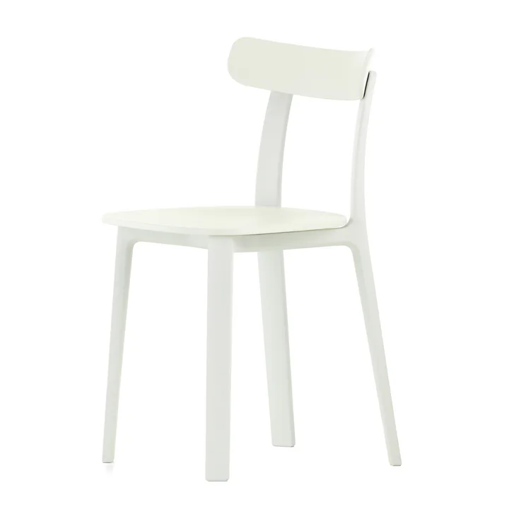 Vitra - All Plastic Chair, weiss, Kunststoffgleiter