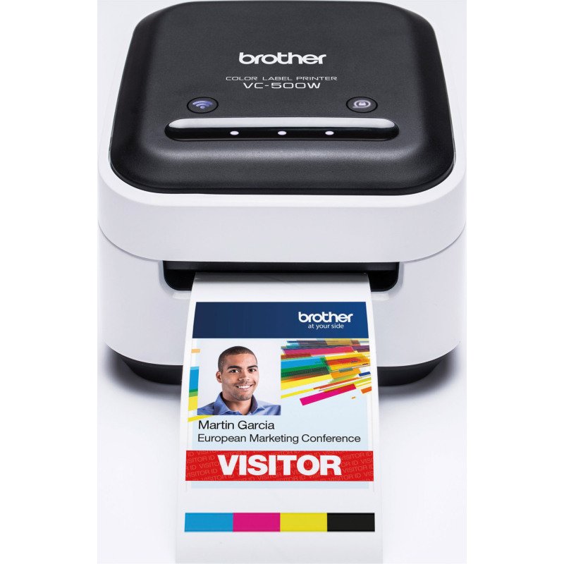 Imprimante d'étiquettes couleur Brother VC-500WCR