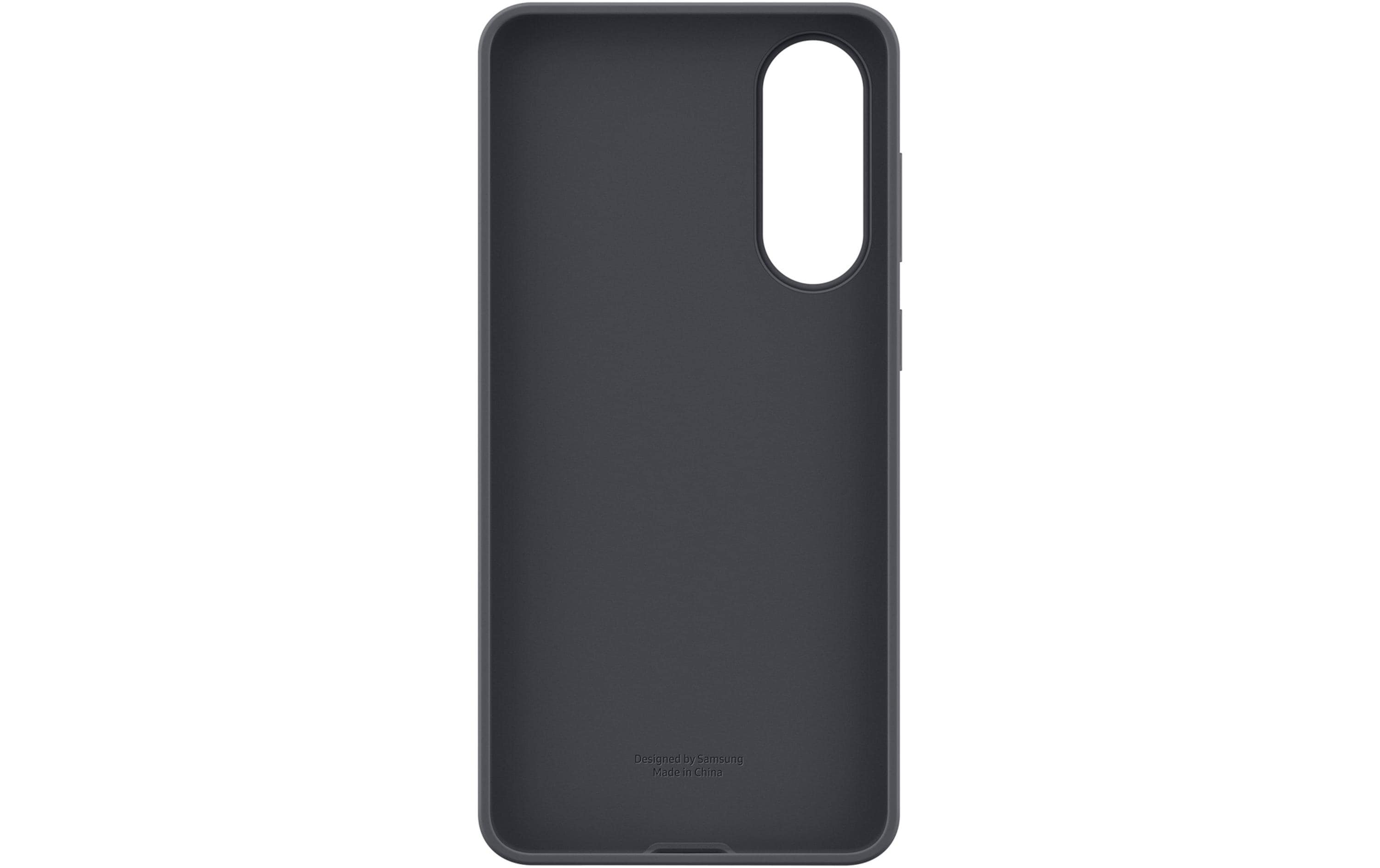 Back Cover Silicone Galaxy S25 Edge SchwarzModerne Handyhülle aus ultradünnem und griffigem Silikon für das Samsung Galaxy S25 Edge