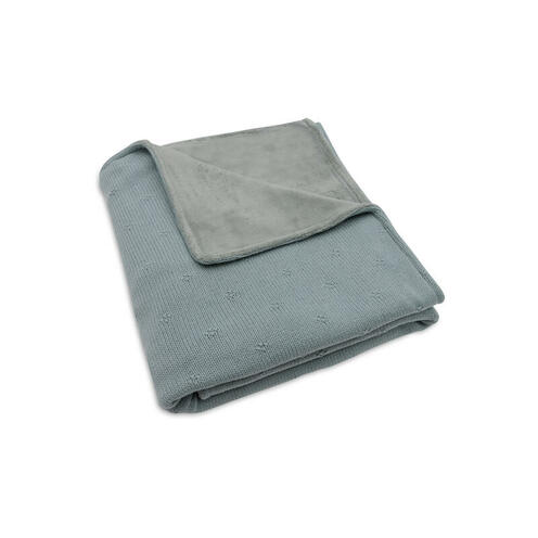 Couverture velvet Cosy knit - Sea green - JOLLEIN
