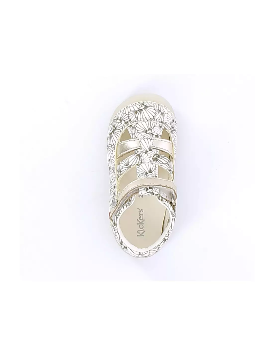 KICKERS SUSHY - Sandales & nu-pieds Blancargentcoquillage