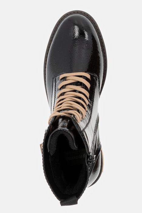 Remonte Lackleder-Boots, Wechselfußbett, Weite G