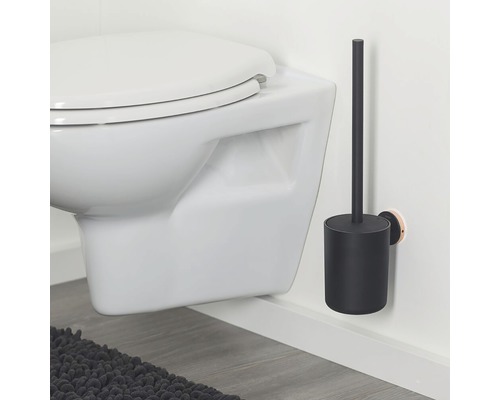 Urban wandclosetborstelset, zwart