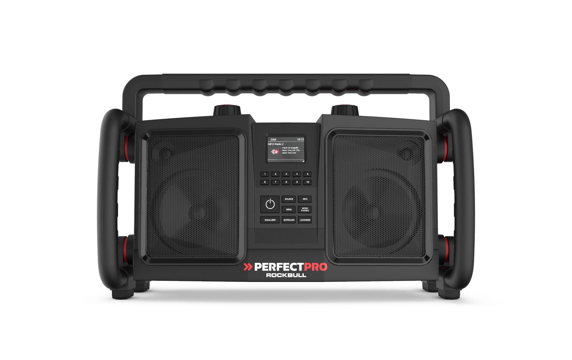 DAB+ Radio ROCKBULL Schwarz<br>Die mobile Hi-Fi-Stereoanlage