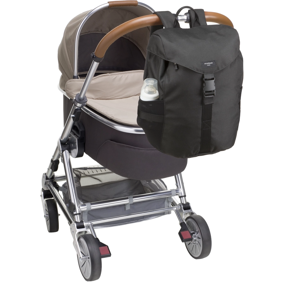 storksak Wickelucksack ECO Black