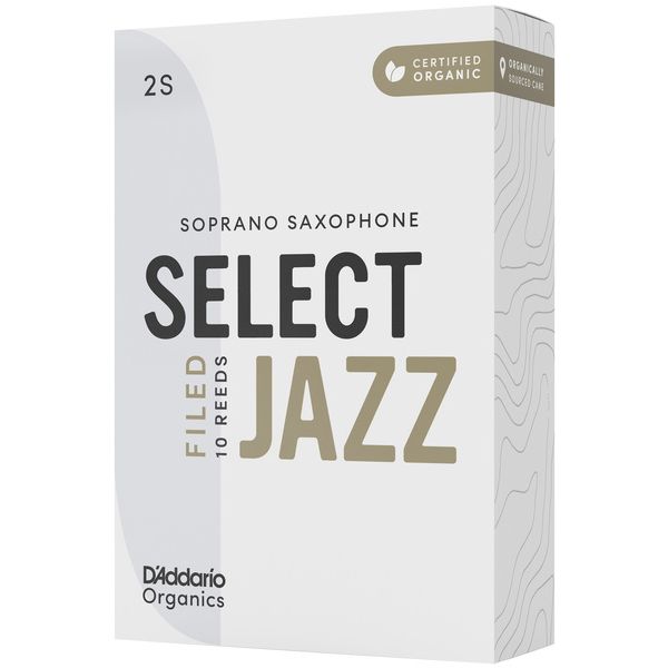 DAddario Woodwinds Organic Sel. Jazz Filed SOP 2S