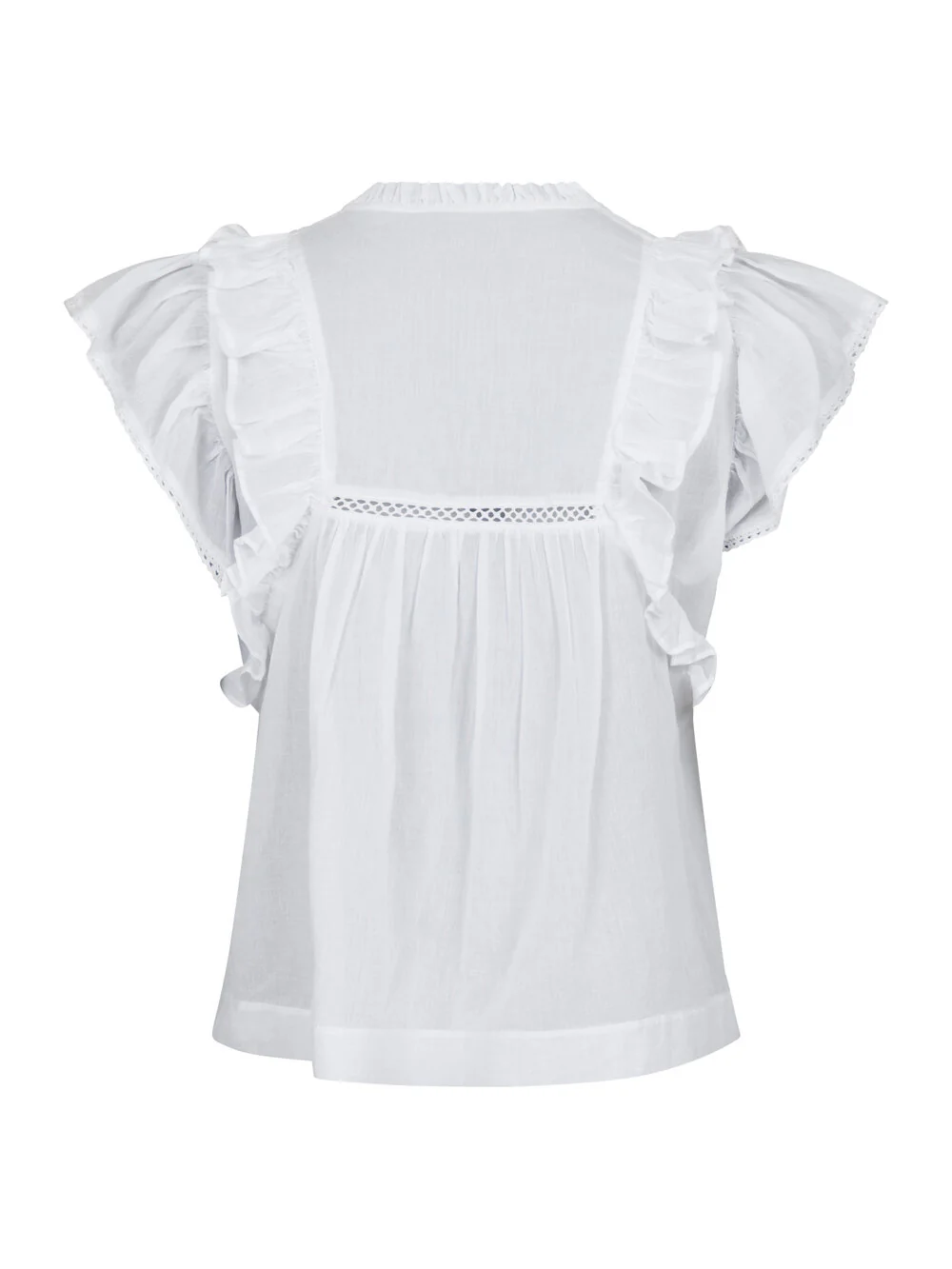 Bahne Studio  Mable Voile top - hvid