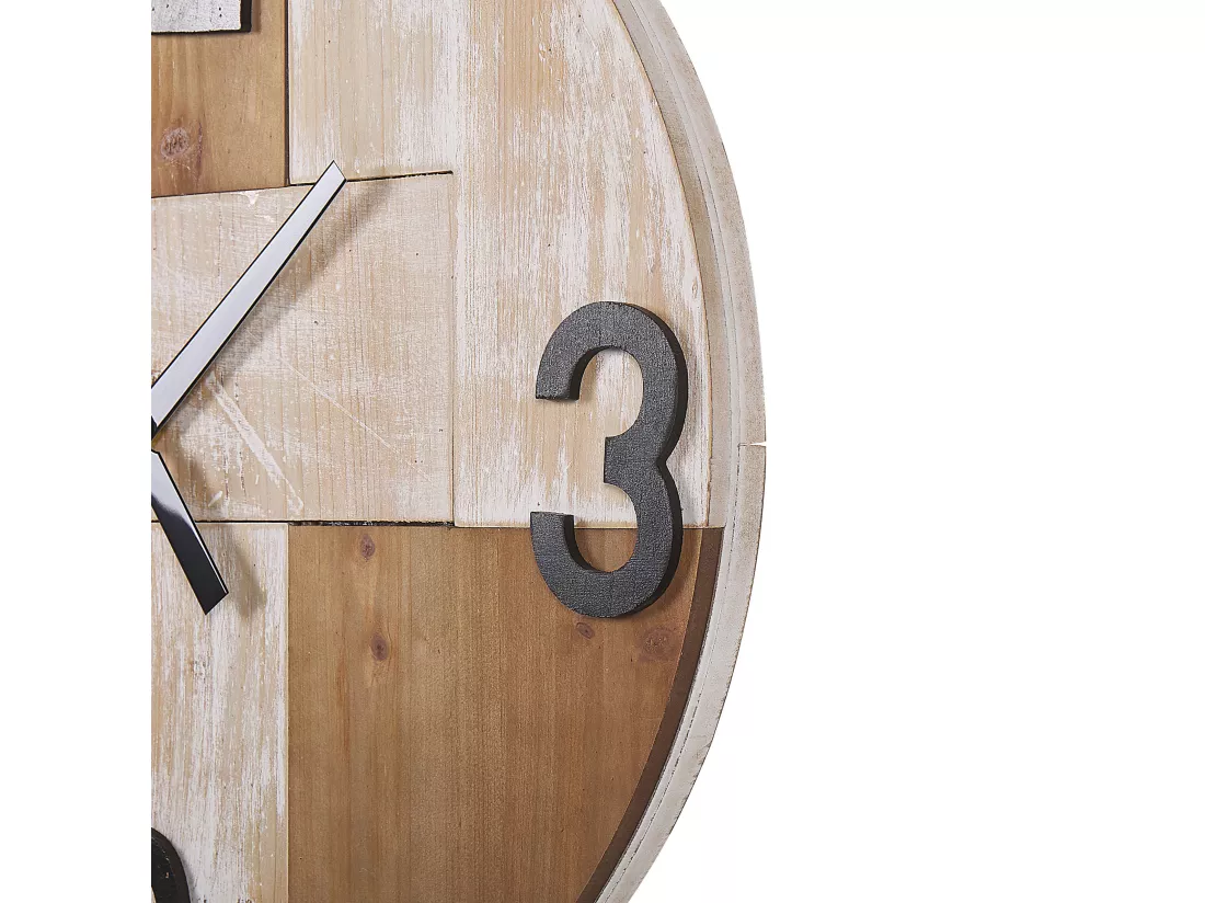 Horloge murale MICHAPAN 60 cm Marron