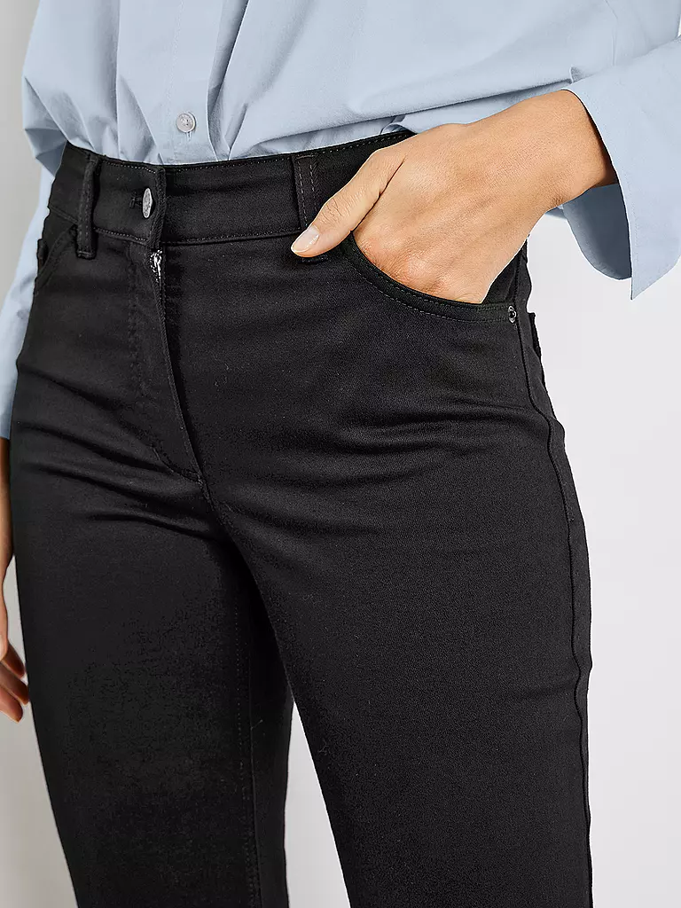 GERRY WEBER Jeans Straight Fit schwarz