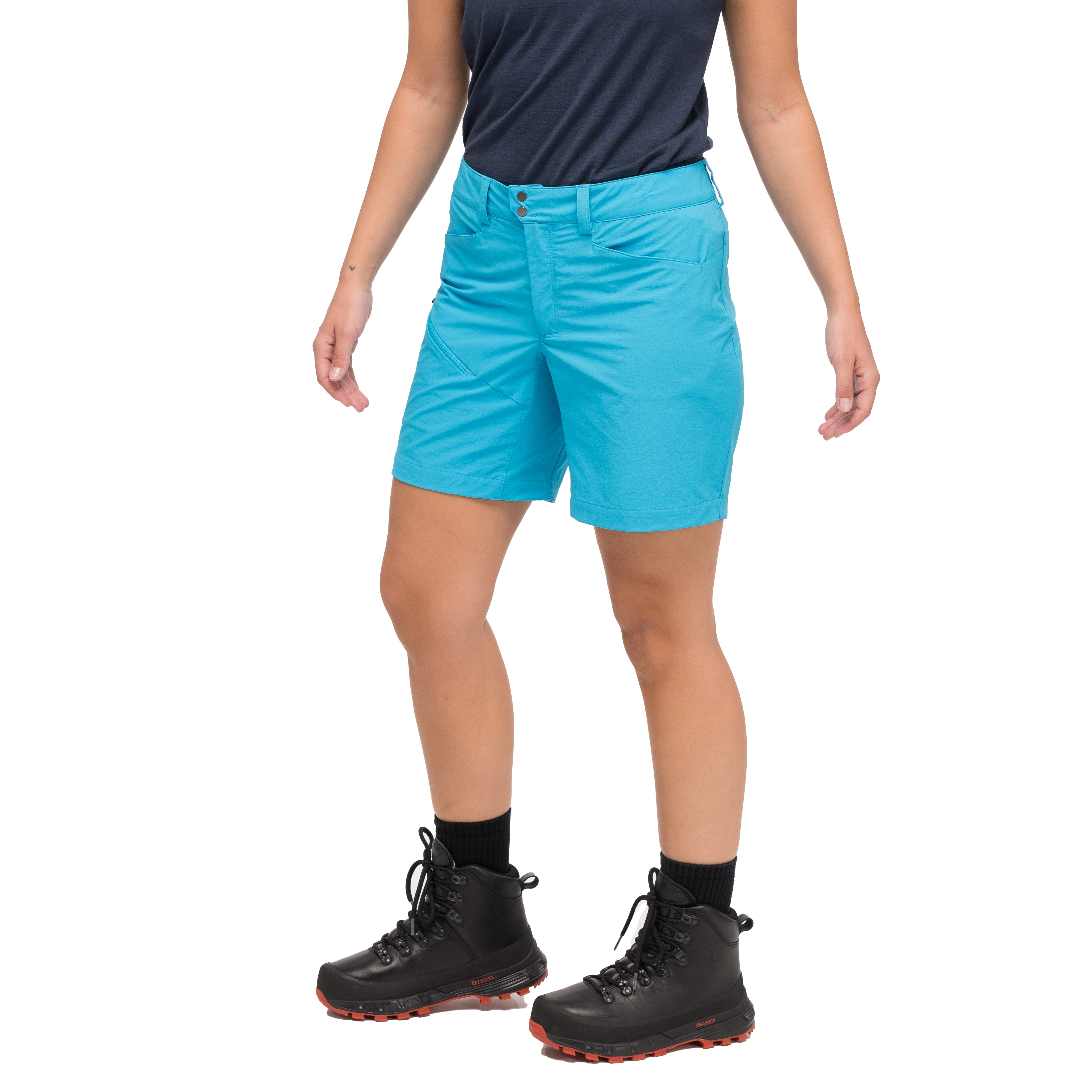 Rabot Light Softshell Shorts Women Aqua Lagoon