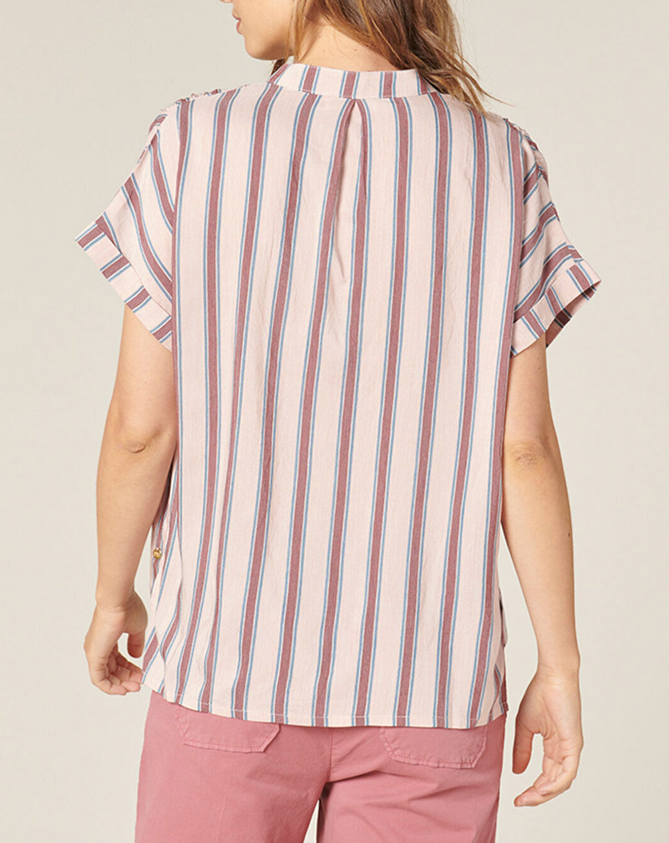 Harris Wilson Top Daeli rayé rose