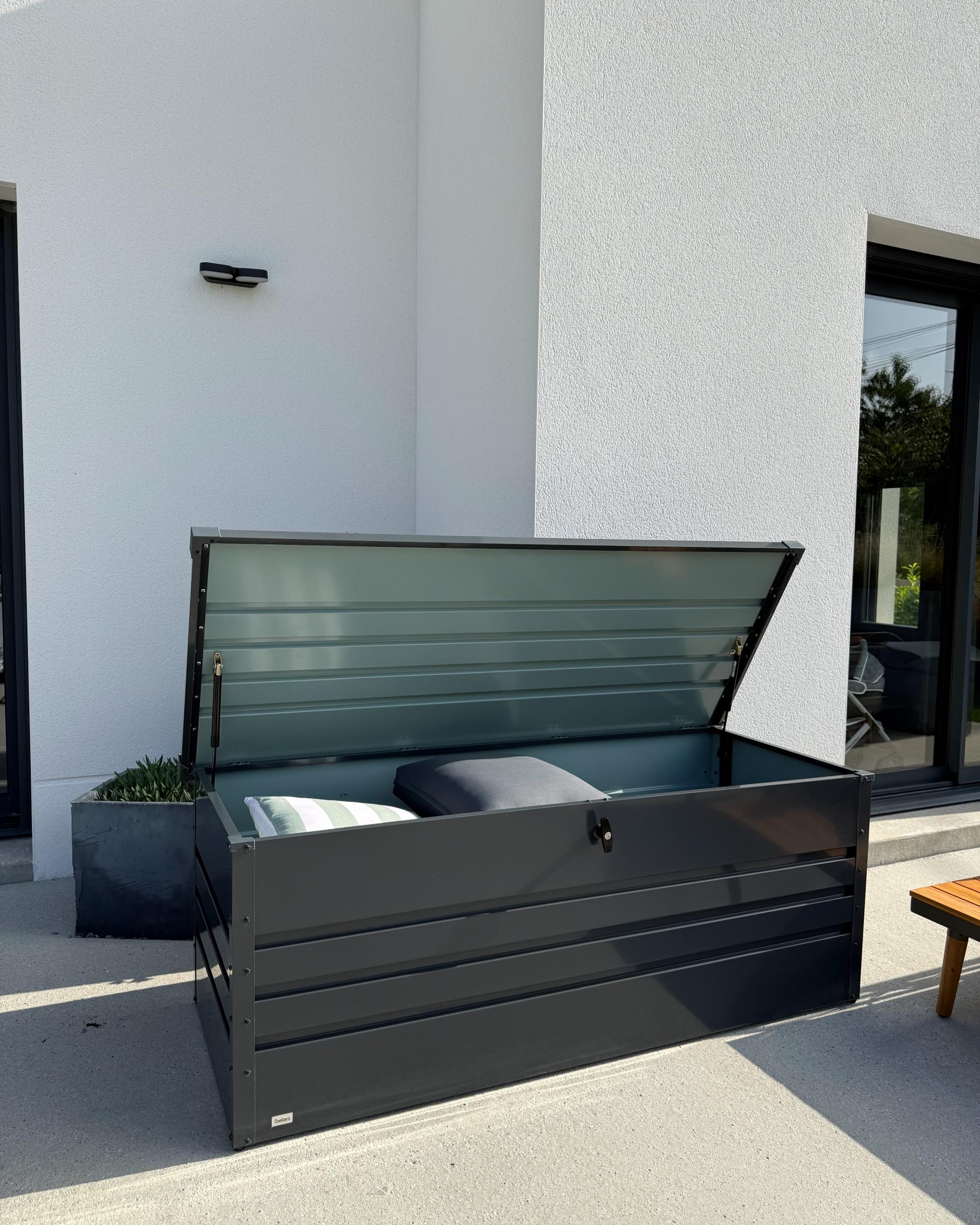 Kussenbox CEBROSA 165 cm 70 cm Grafietgrijs