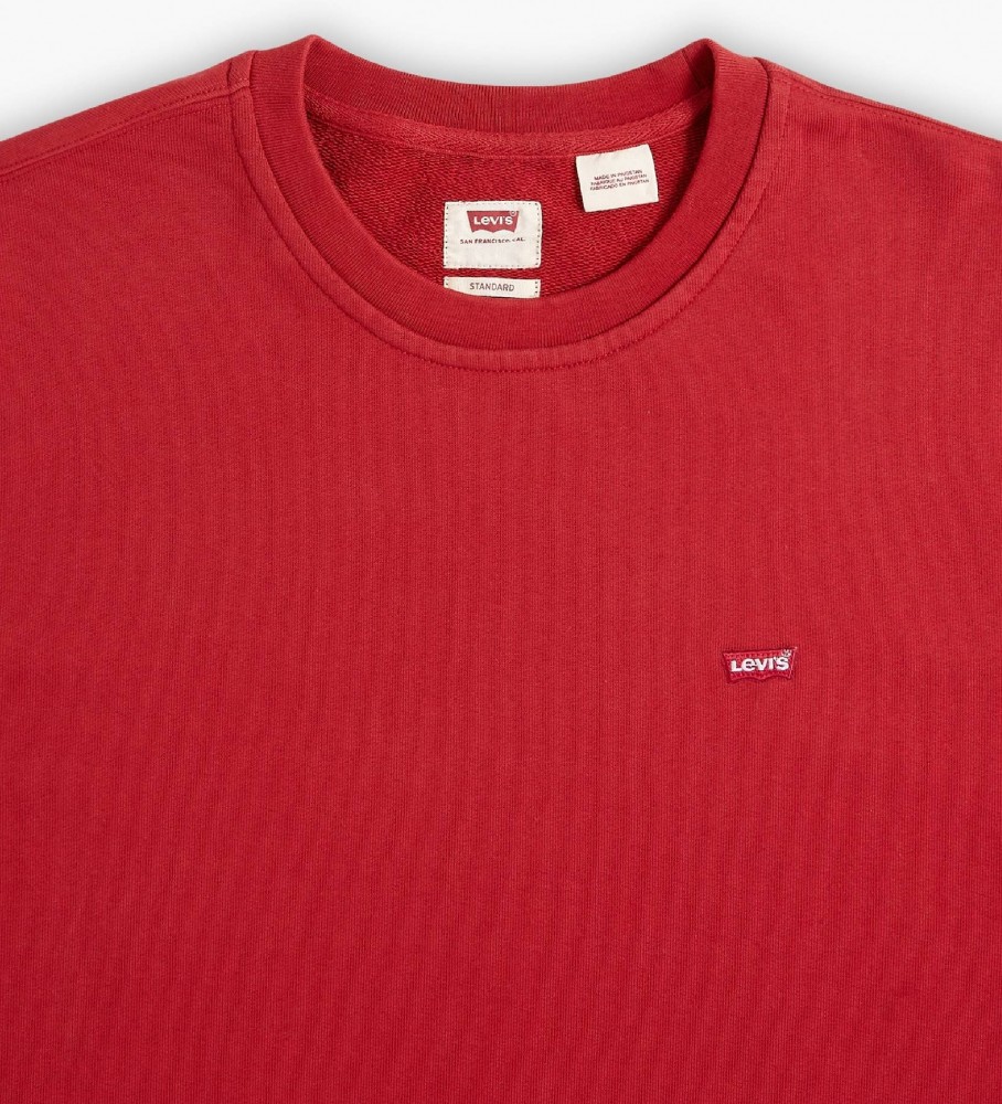 Moletom Levi's Original com gola redonda, vermelho
