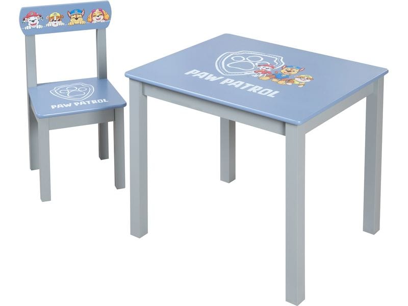 roba Kindersitzgruppe Paw Patrol Blau Set mit Kinderstuhl und Tisch