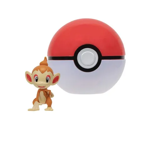 Jazwares Pokemon Clip N Go Pokéball mit Figur (5 cm), 1 Stück, 6-fach sortiert