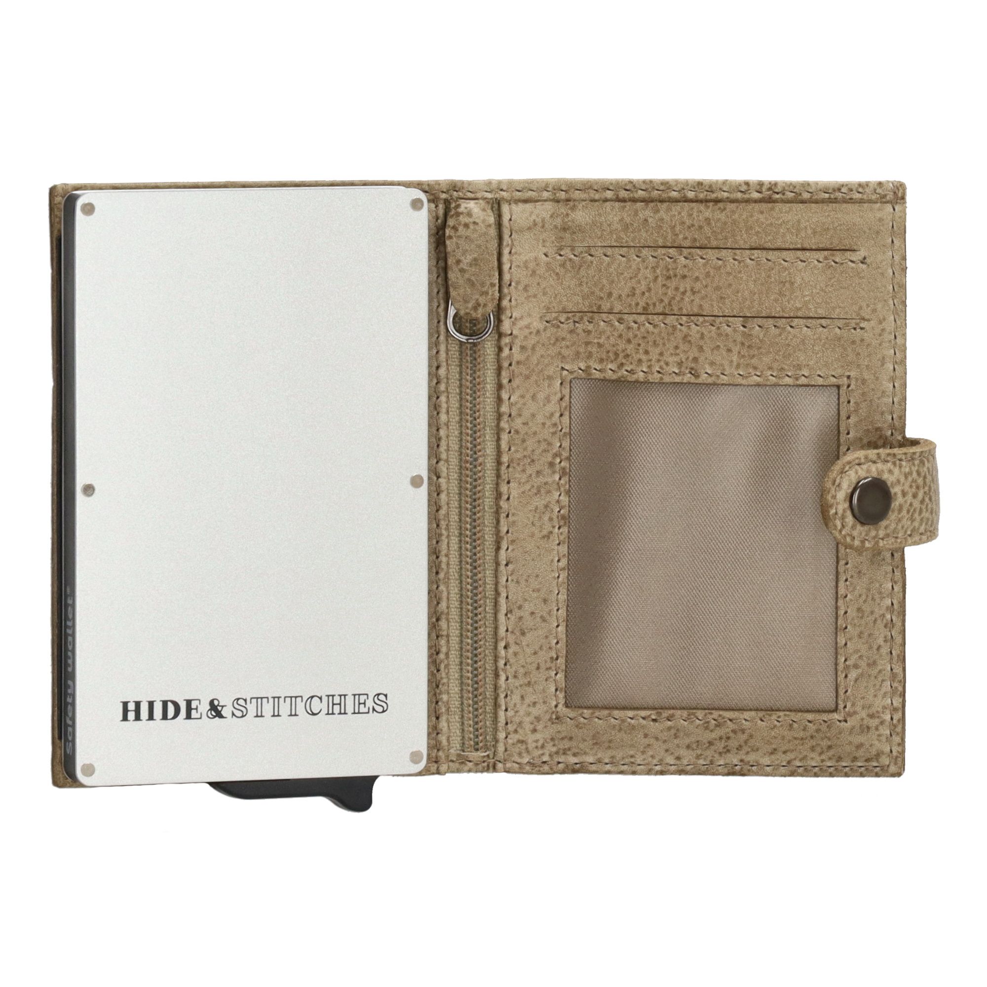 Hide & Stitches Paint Rock Safety Wallet Zand