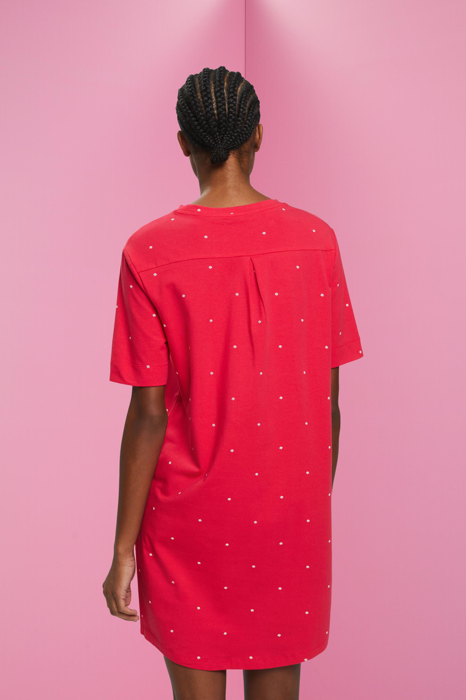 Chemise de nuit à motif all-over
