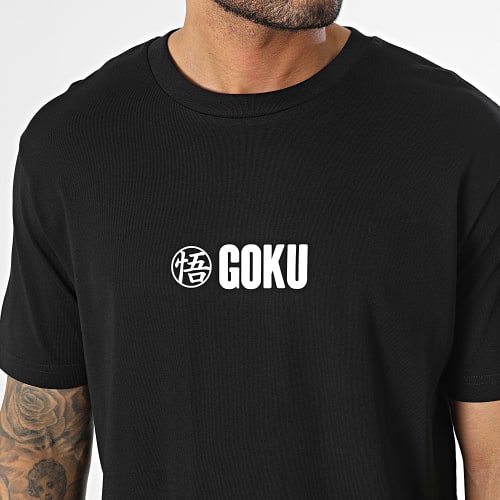 Tee Shirt Oversize Large Goku Noir