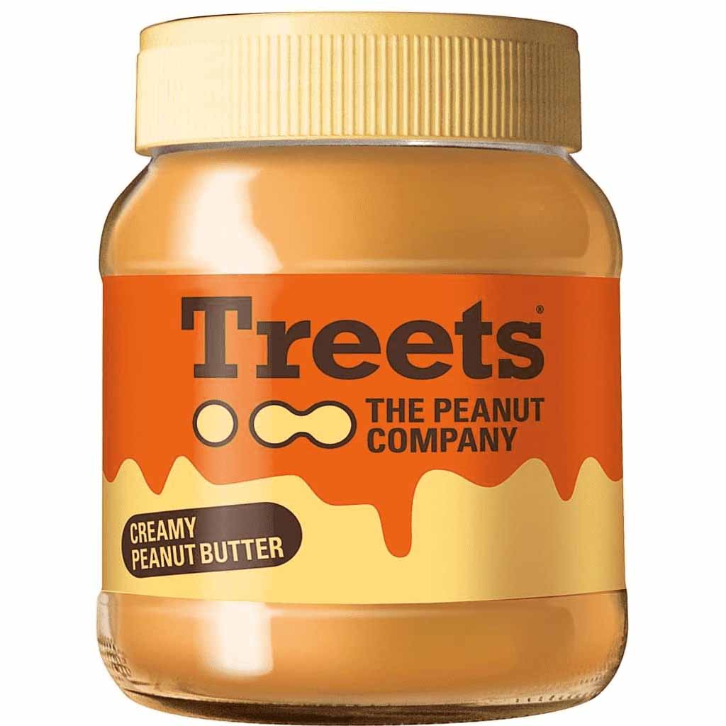 Treets Creamy Peanut Butter 340g MHD:21.8.25