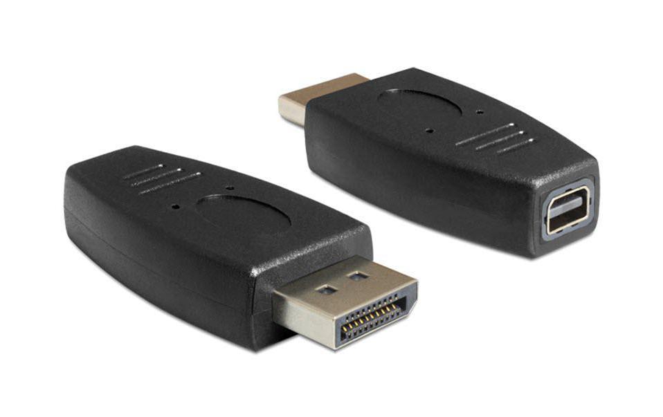 Adapter DisplayPort – Mini-DisplayPort schwarzDisplayport 1.2 Stecker > mini Displayport Buchse