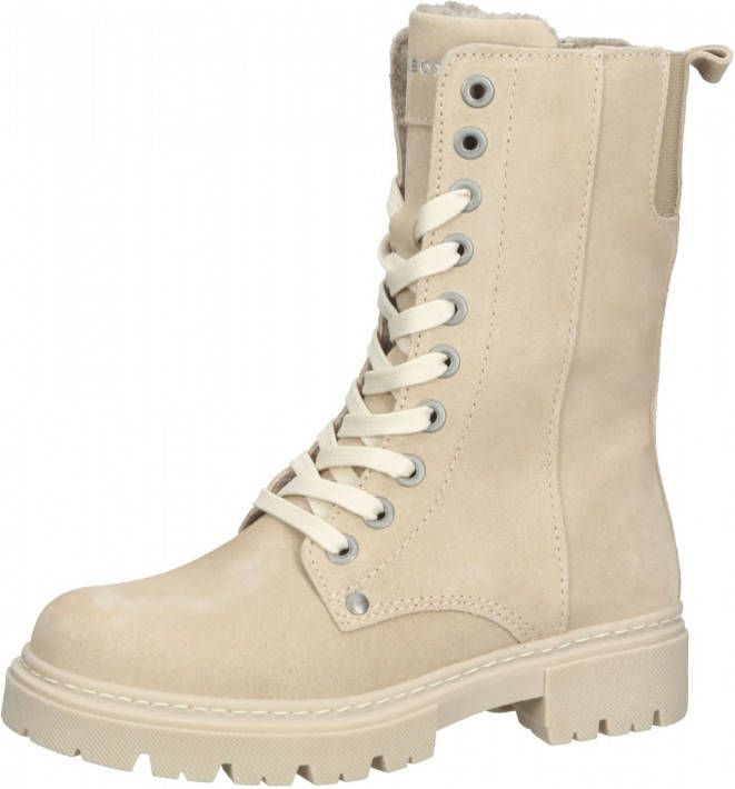 Bullboxer Ajs503 Veterboots Laarzen Met Veters Beige