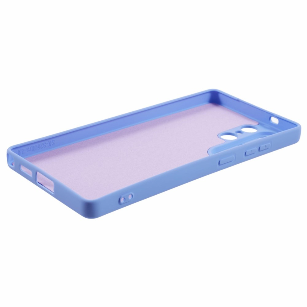 Samsung Galaxy S25 Ultra Gummi Case Hülle mit Kameraschutz - Blaulila (Matt)