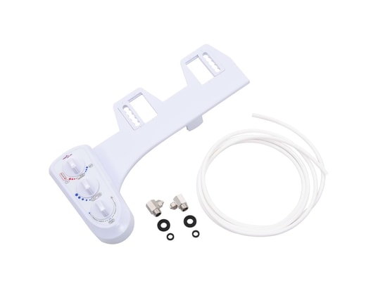 VIDAXL - Accessoire siège toilette et eau chaude et froide à double b...