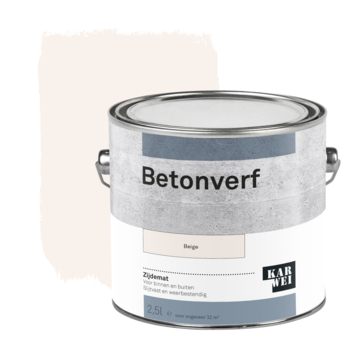 KARWEI betonverf zijdemat beige 2,5 liter