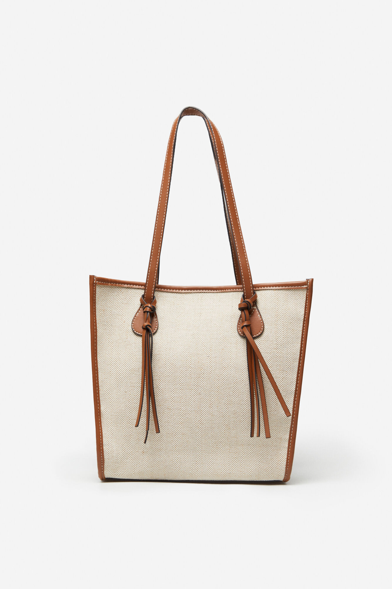 Sacola de compras com bolsa removível - Marrom