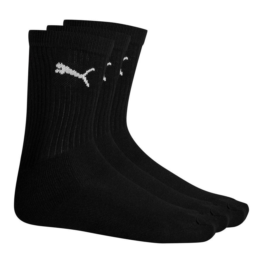 PUMA Chaussettes Crew Sport Pack de 3 - Noir/Blanc Enfant