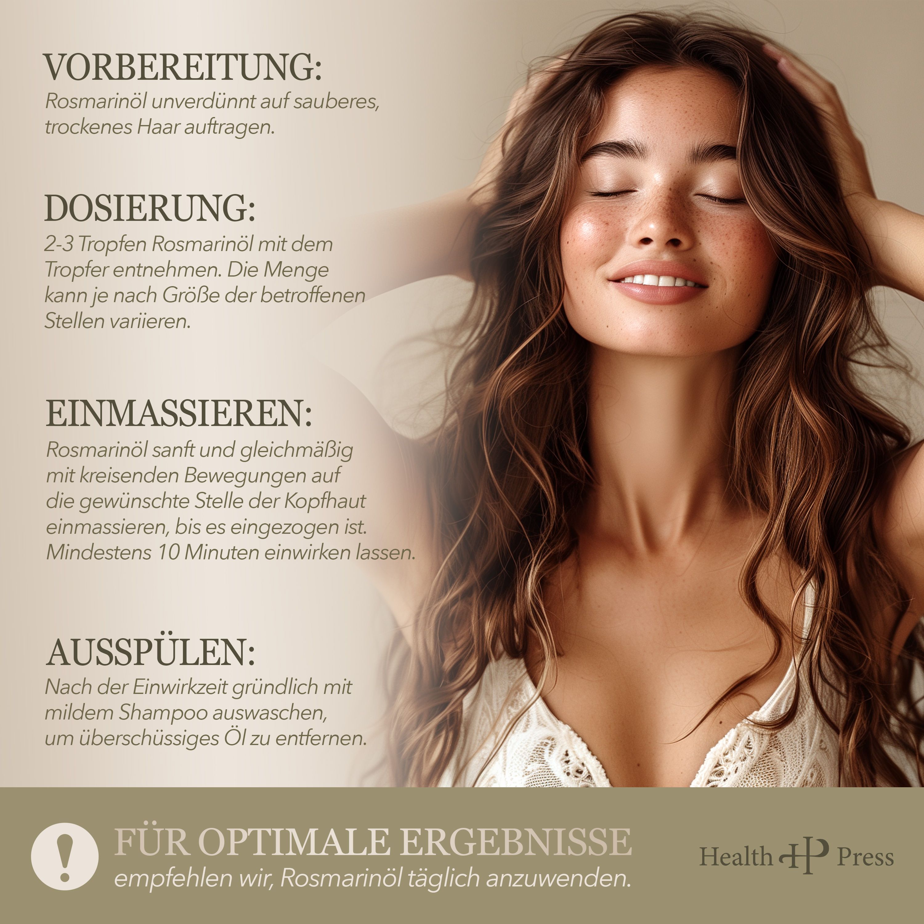 Health Press Rosmarinöl Haar-& Hautpflege