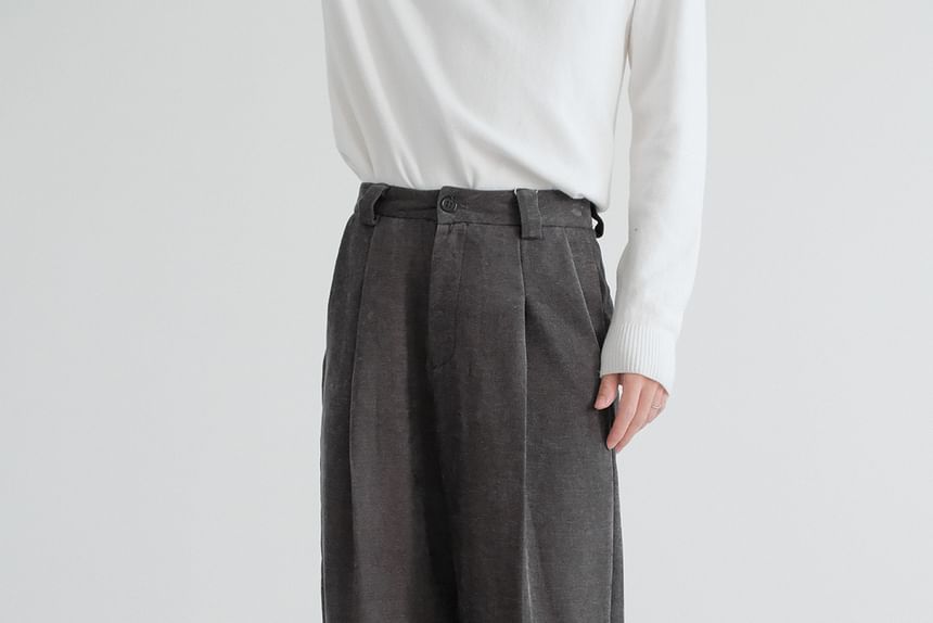 DAZO Studios - Hoge taille effen corduroy rechte broek