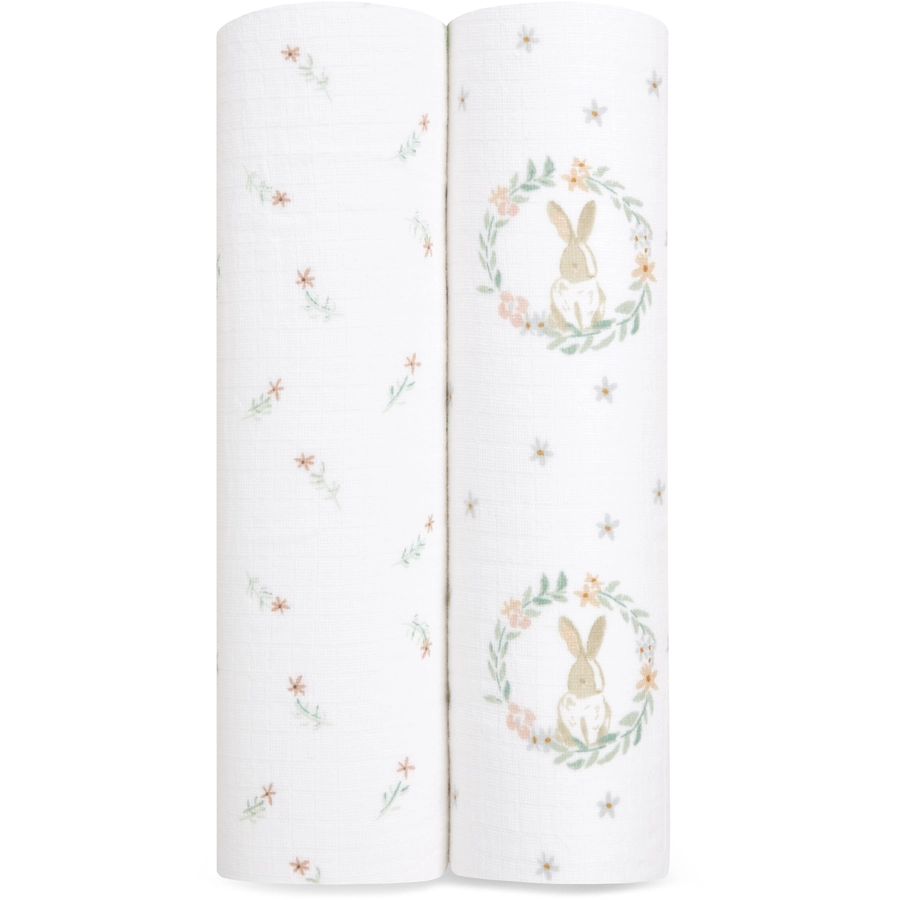 aden+anais™ Musslin Pucktuch 2er-Pack Blushing Bunnies