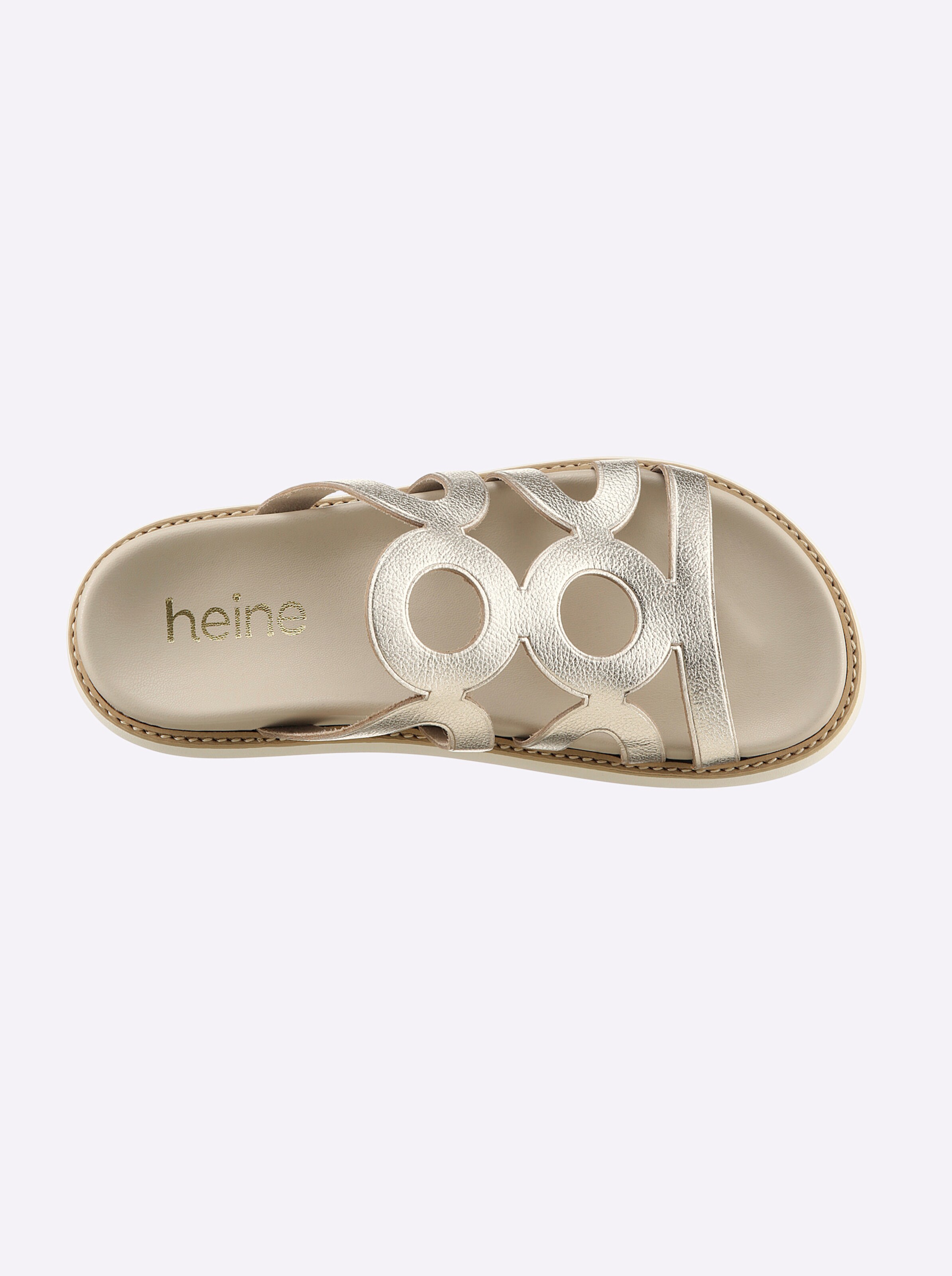 heine Pantolette in goldfarben